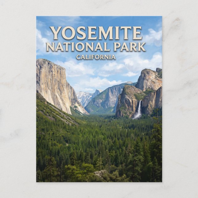 Tunnel View Yosemite Vykort (Framsida)