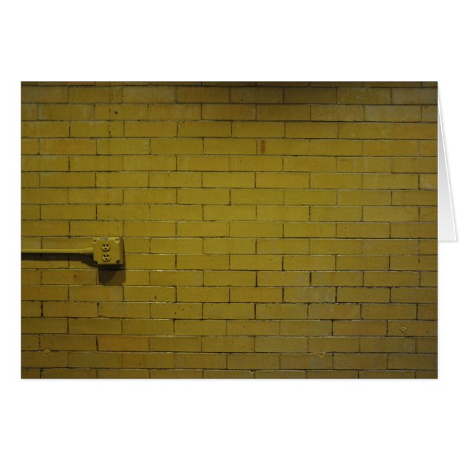 Tunnelbanan belägger med tegel hälsningskort (Framsidan Horizontal)
