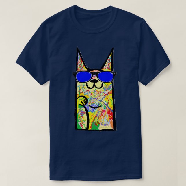 tunnelbanan för graffiti tattoto CAT T Shirt (Design framsida)