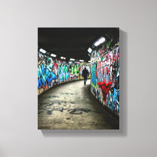 Tunnelbanan graffiti art canvastryck
