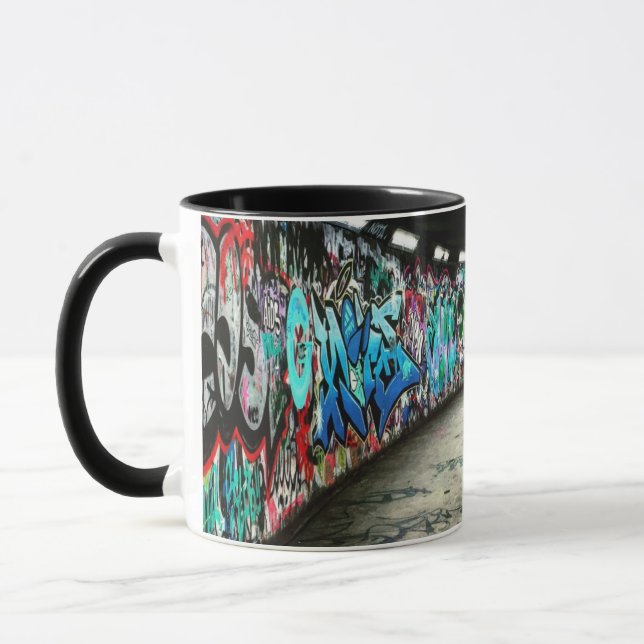 Tunnelbanan graffiti art mugg (Vänster)