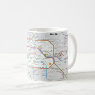 Tunnelbanan i Berlin Kaffemugg