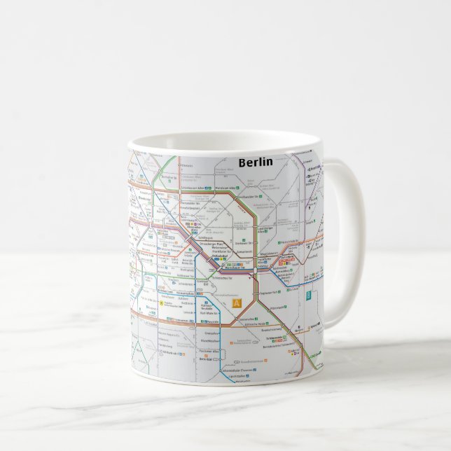Tunnelbanan i Berlin Kaffemugg (Framsida höger)