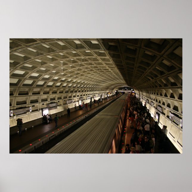 Tunnelbanan i Washington, D.C. Poster (Framsidan)