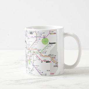 Tunnelbanan Madrid Kaffemugg