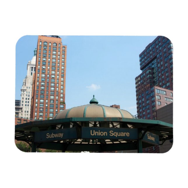 Tunnelbanan NYC för unionens kvadratmeter Magnet (Horisontell)