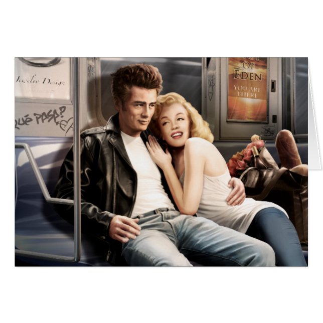 Tunnelbanan Riders Hälsningskort (Framsidan Horizontal)