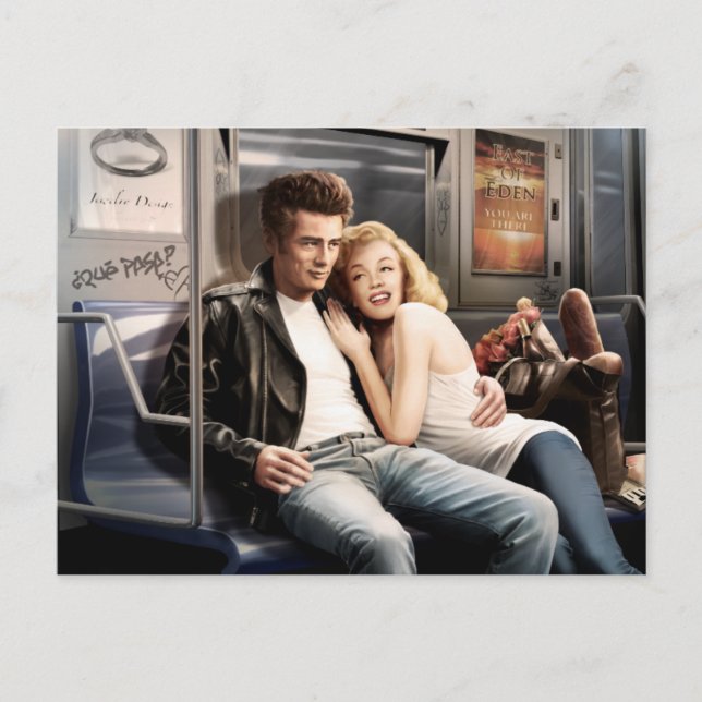 Tunnelbanan Riders Vykort (Framsida)