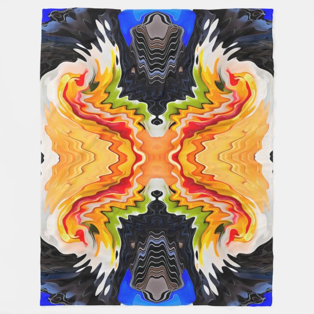 Tunnelbanan Sandwich Fleecefilt (Framsidan)