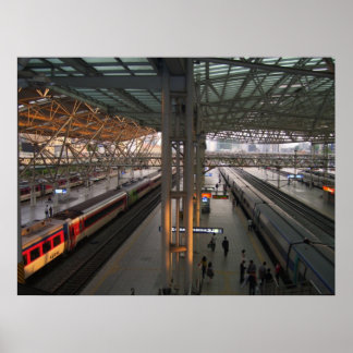 tunnelbanan station poster