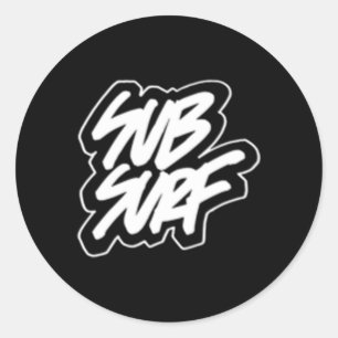 Tunnelbanan Surfare Subsurf for Runt Klistermärke