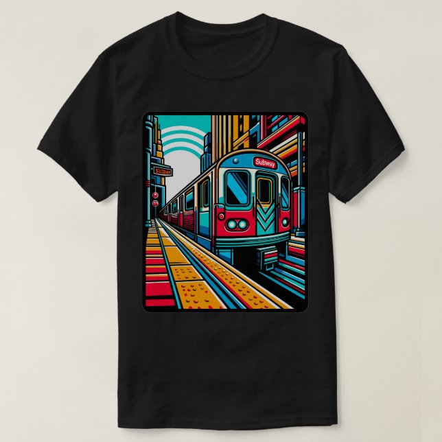 Tunnelbanan T Shirt (Design framsida)