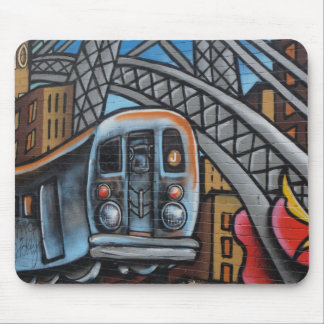 Tunnelbanan tåg urban graffiti art musmatta