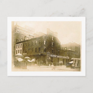 Tunnelbanan Tavern, New York City 1904 Vintage Vykort