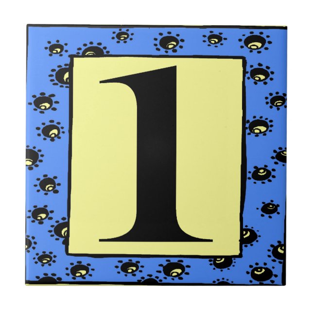 Tunnelbanan Tiles Blue Ram Stars 1 One Kakelplatta (Framsidan)