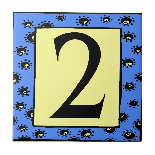 Tunnelbanan Tiles Blue Ram Stars 2 Two Kakelplatta (Framsidan)