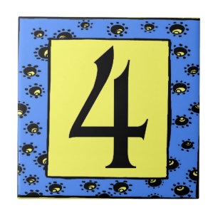 Tunnelbanan Tiles Blue Ram Stars 4 Kakelplatta