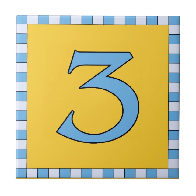 Tunnelbanan Tiles Check Ram 3 Tre Kakelplatta (Framsidan)