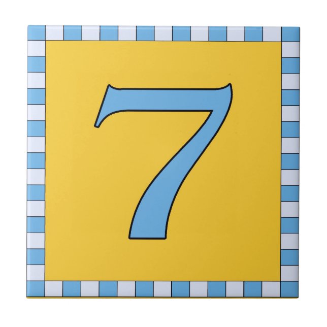 Tunnelbanan Tiles Check Ram 7 Sju Kakelplatta (Framsidan)