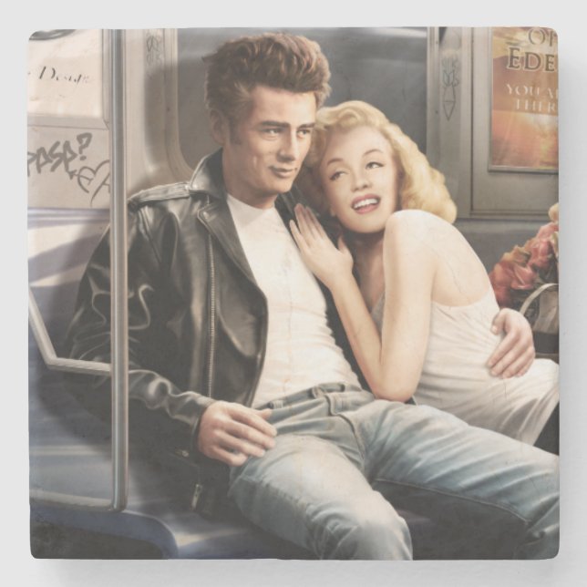 Tunnelbananryttare Underlägg Sten (Framsidan)