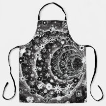 Tunneldesign för svart och vit blommigt