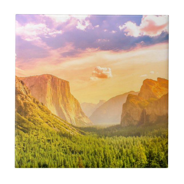 Tunnelen beskådar av den Yosemite nationalparken Kakelplatta (Framsidan)
