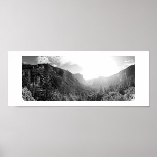 Tunnelen beskådar den Yosemite dalaffischen - Poster