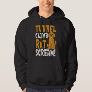 Tunnelklimatet Råtta Skräm Design Barn Hunt Hoodie
