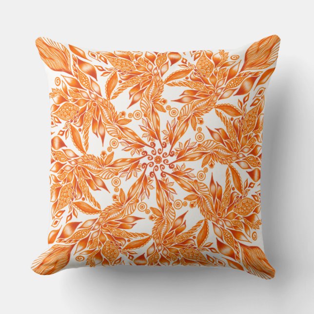 Tunnelmandel hösten löv kudde (Framsida)