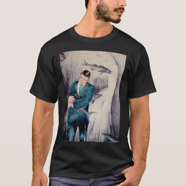 Tunneln av fisk t shirt (Framsida)