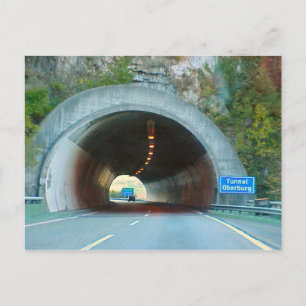 Tunneln genom bergen vykort
