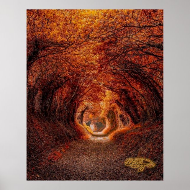 Tunneln i träd - ett ljus i slutet av tunneln poster (Framsidan)