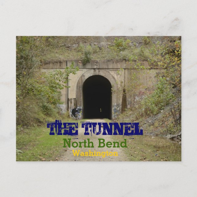 Tunneln North Bend Washington Vykort (Framsida)