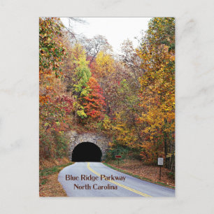 Tunneln på North Carolinas Blue Ridge Parkway Vykort