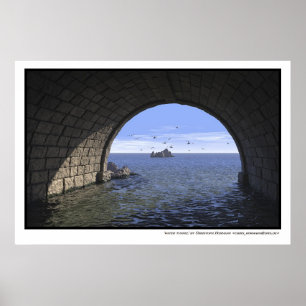 Tunneln vatten poster
