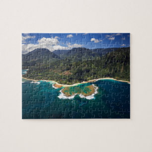 Tunnelrev på den hawaianska ön av Kauai Pussel