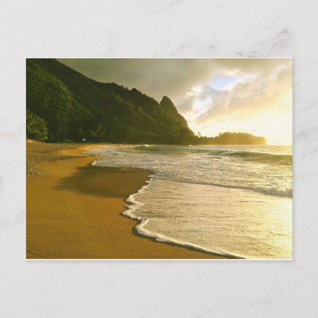 Tunnels Beach, Kauai Postcard Vykort (Framsida)