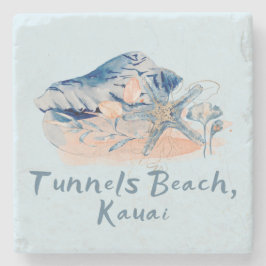 Tunnels Beach Kauai Sniglar Stenunderlägg