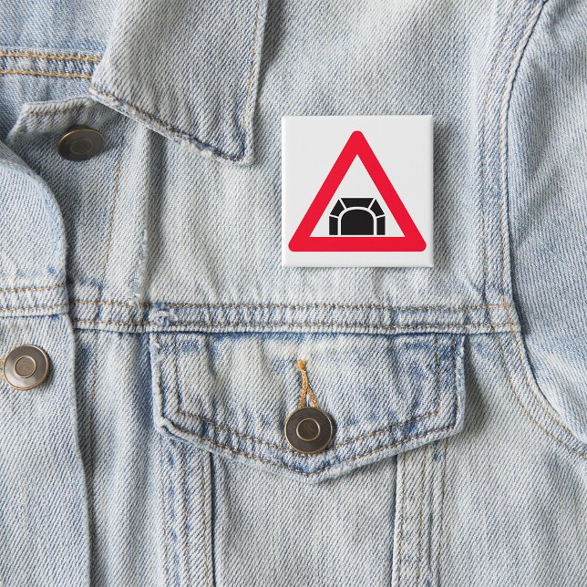 Tunnelvarning Vägsymbol Trafiksymbol Knapp (Skapare uppladdad)