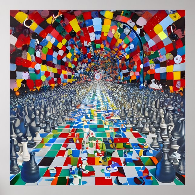 Tunnelvision III Art-utskrift (ingen text) Poster (Framsidan)