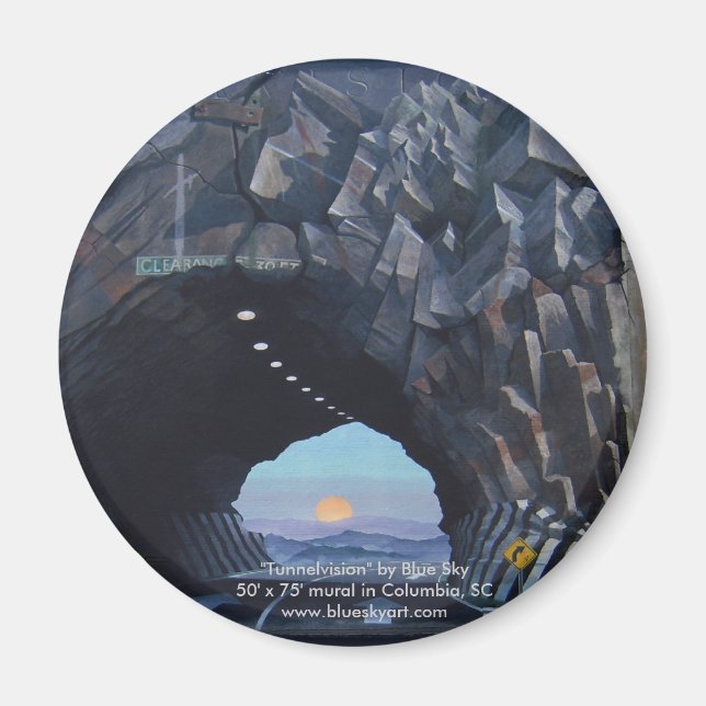"Tunnelvision", rundmagnet Magnet (Framsidan)