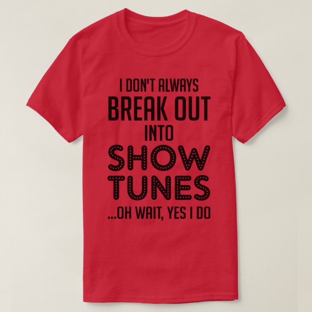 Tunnes i teaterpresenter t shirt (Design framsida)