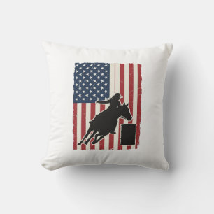 Tunnfartsracing Amerikansk Flagga Vintage Vektor D Kudde