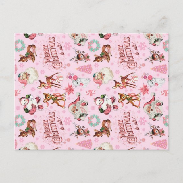 Tunnig jul - utskrivbara digitala utformningar vykort (Framsida)