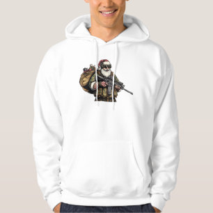 Tunnig militär/jultomten hoodie