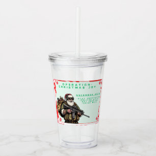Tunnig militär/jultomten take away mugg
