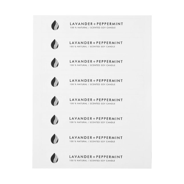 Tunnljus Logotyp - etikett Tamper-säkring (Ark)