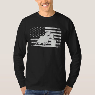 Tunnlöpning USA Amerikansk flagga för tunnlöpnings T Shirt