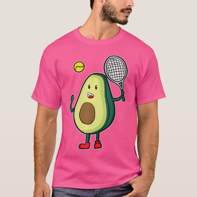 Tunnnis Avocado för tennis Player Avocado Gir T Shirt (Framsida)