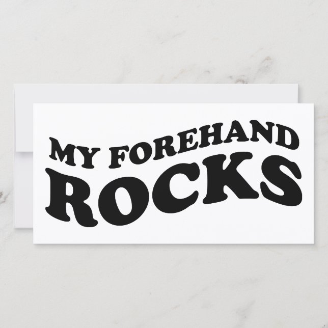 Tunnnis-fotokort : My Forehand Sten (Framsida)